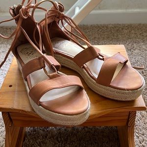Tan Vince Camuto sandals